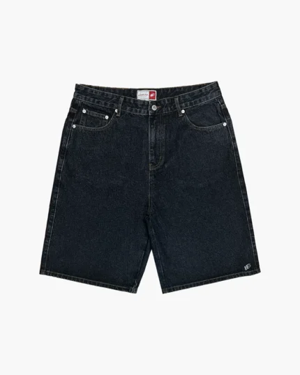 Double You Studios WASHED BLACK DENIM JORTS