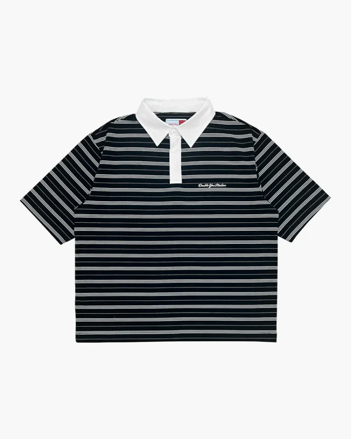 Double You Studios DYS STRIPE POLO (BLACK)