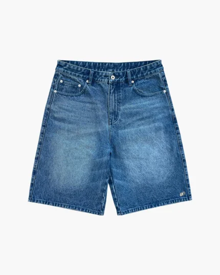 Double You Studios WASHED BLUE DENIM JORTS