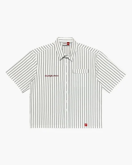 Double You Studios PINSTRIPE SHIRT (WHITE)