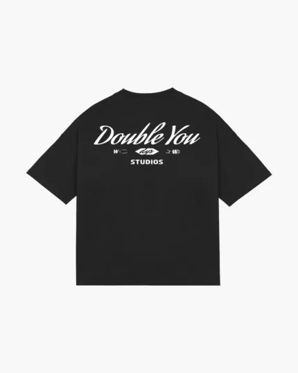 Double You studios STUDIOS TEE (WASHED BLACK)